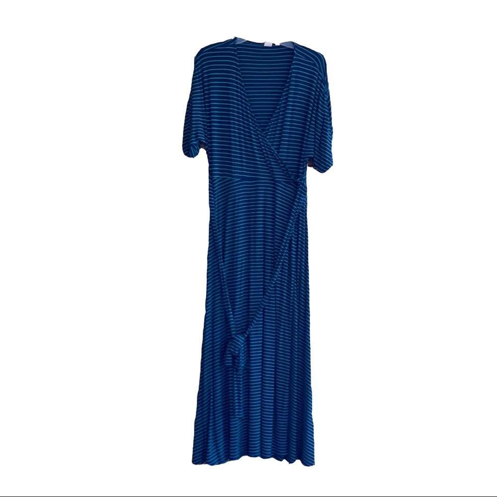 Gap blue & green maxi dress